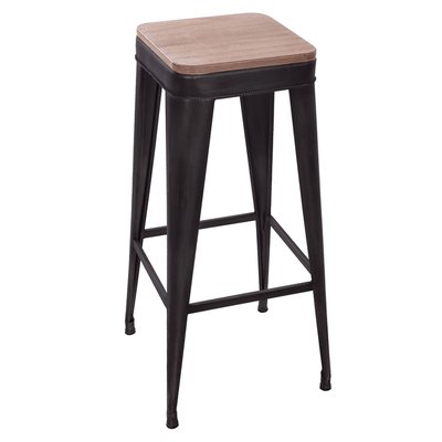 Tabouret de bar en métal Joris - H. 80 cm ATMOSPHERA