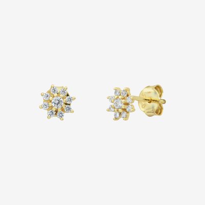Paire de boucles d'oreilles doré à l'or fin AYA CAROLINE NAJMAN