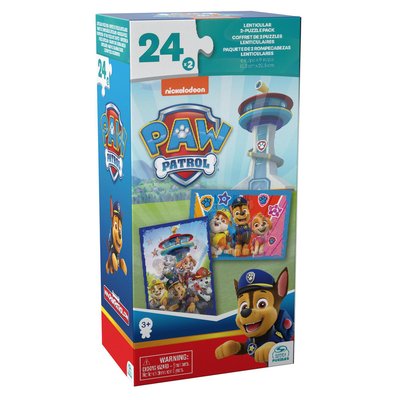 Boite carton 2 puzzles lenticulaires la pat' patrouille SPIN MASTER