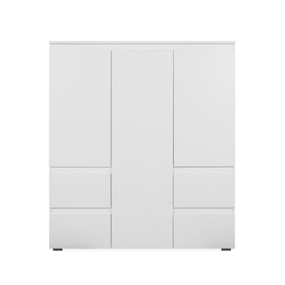 Buffet haut 3 portes, 4 tiroirs et 5 étagères - L116 x H131cm CALICOSY