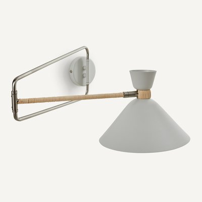 Aplique articulado em metal e rattan, Zoticus Ratan AM.PM