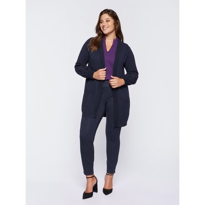 Cardigan long avec broderie en FIL sur les manches paisley FIORELLA RUBINO