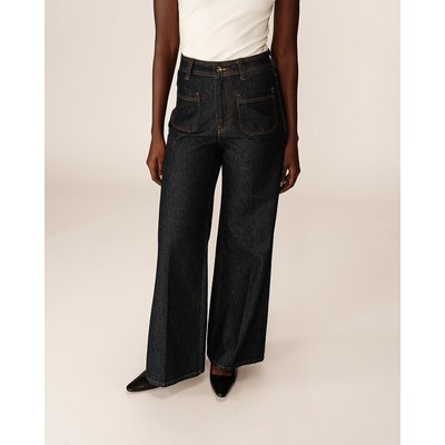 Jeans a vita alta JUNE con tasche applicate GRACE & MILA