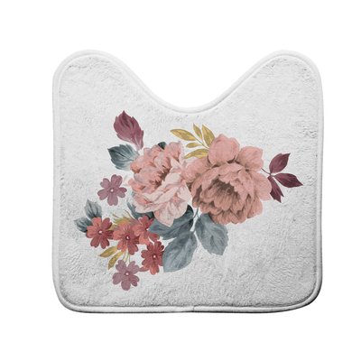 Tapis contour de WC Fleurs jayana DOUCEUR D'INTÉRIEUR