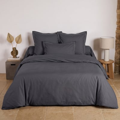 Housse De Couette Uni Percale De Coton - UNIS PERCALE TRADITION DES VOSGES