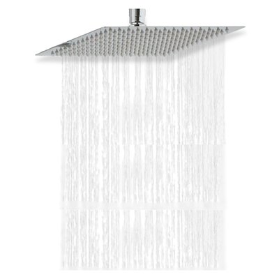 Tête de douche carrée en acier ZERRA MOB IN