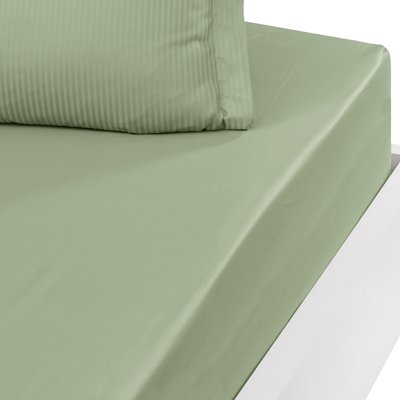 Drap housse uni satin de coton bonnet 40 cm VERSALUXE PLUS SENSEI MAISON