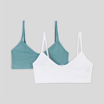 Lot de 2 brassières sans coutures, certifié OEKO-TEX MONOPRIX KIDS