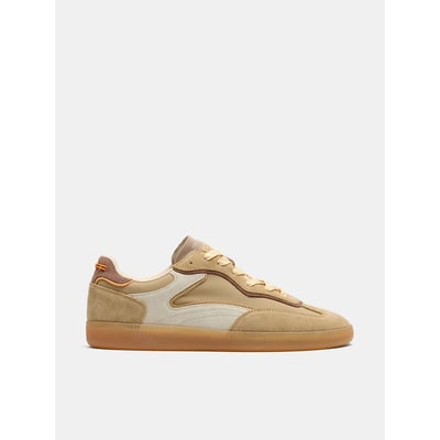 Baskets mix matières PARK KHAKI HOFF