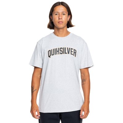 Logo Print T-Shirt with Crew Neck and Short Sleeves QUIKSILVER