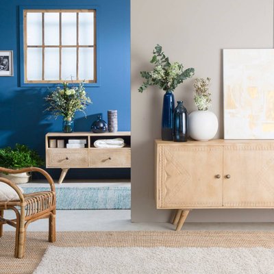 Buffet en bois de manguier blanchi  KAMILA MADE IN MEUBLES 