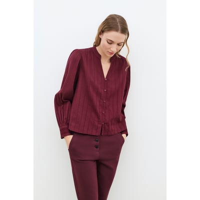 Chemise coupe droite col tunisien CBILIE CAROLL