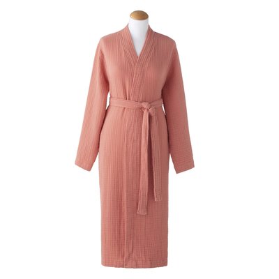 Peignoir uni en gaze de coton, BONHEUR ESSIX