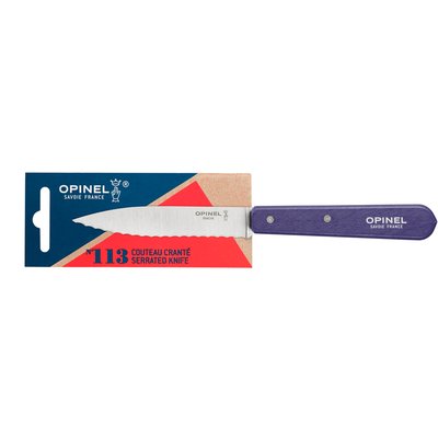 Couteau cranté N°113 Violet Paysage OPINEL