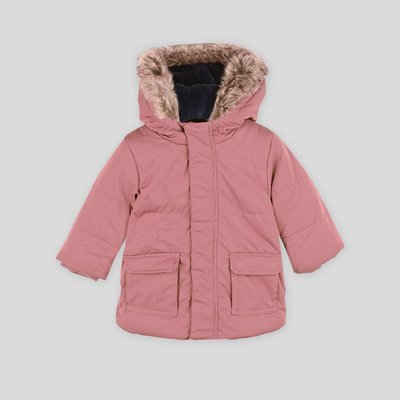 Parka à capuche chaude unie, mixte, rembourrage en polyester recyclé. BOUT'CHOU
