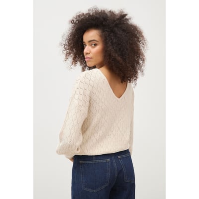 Pull oversize col v manches longues BONOBO