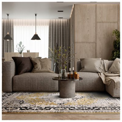Sophisticated Vintage Medallion Rug ÉDITÉ