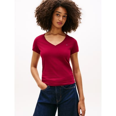 T-shirt col V, manches courtes TOMMY JEANS