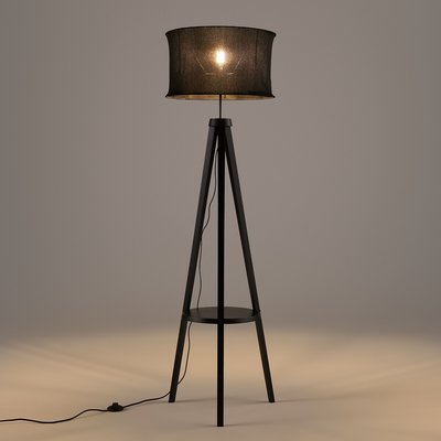 Tripod-Stehlampe Setto, Hevea und Leinen LA REDOUTE INTERIEURS