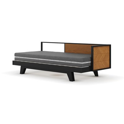 Pack lit méridienne gigogne avec matelas Bois massif  KENT AKITEN RETAIL