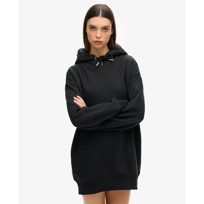 Robe sweat en coton bio à logo brodé SUPERDRY