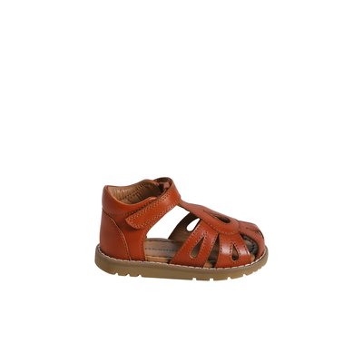 Sandales scratchées fermées cuir VERTBAUDET