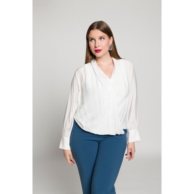 Chemisier, soie mélangée, col en V ULLA POPKEN
