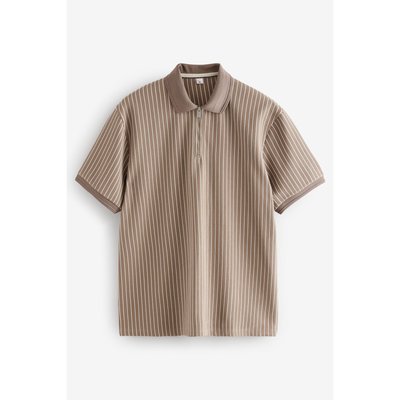 Polo semi-zippé à rayures verticales NEXT