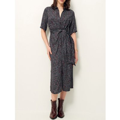 Robe mi-longue manches courtes imprimé CHRISTI SESSUN