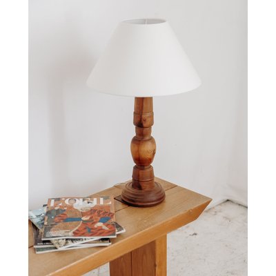 Lampe à poser en bois Julia N°95 - Bon état DEBONGOUT