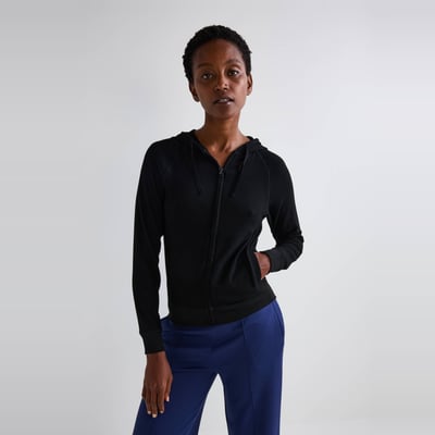 Sweat zippé à capuche doux et léger MONOPRIX