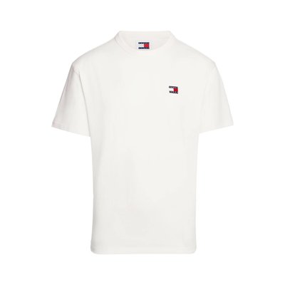 T-shirt dritta con logo badge TOMMY JEANS