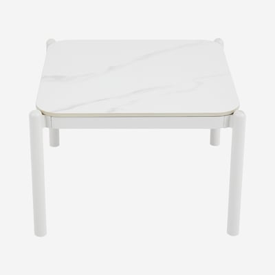 Table d'appoint de jardin en aluminium et céramique NAZARE HABITAT