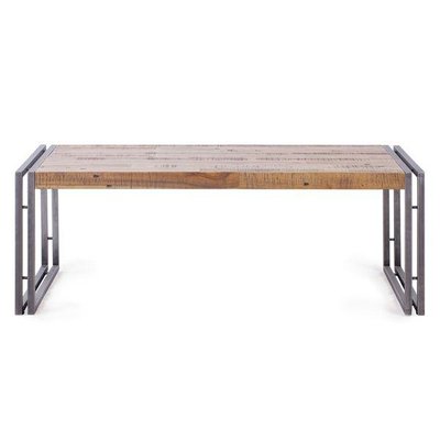 Table basse rectangulaire bois et métal Omega ZAGO