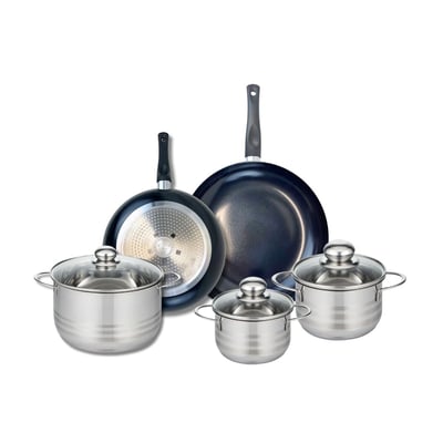 Batterie 2 poêles 24/28cm + 3 faitouts 14/16/20cm PRIMA BRILLANT ELO