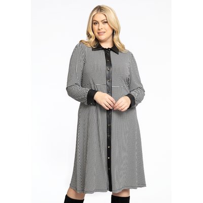 Robe imprimée pied-de-poule YOEK