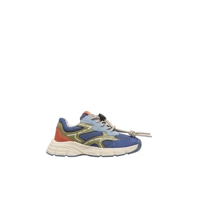 Sneakers en écopelle et tissu YAMBE. NATURINO