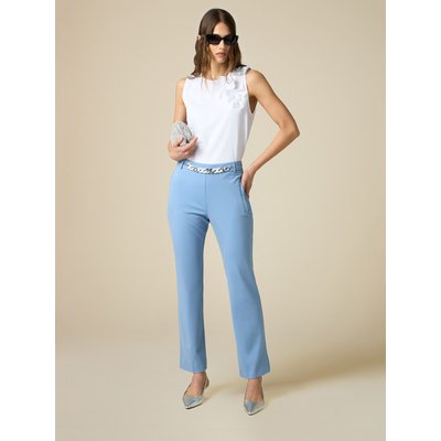 Pantalon coupe évasé réalisé en jersey consistant maille MILANO OLTRE