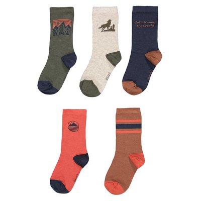 Lot de 5 paires de chaussettes fantaisie LA REDOUTE COLLECTIONS