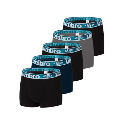 Lot de 5 Boxers coton Uni UMBRO