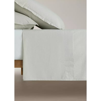 Drap plat coton fil teint lit 90 cm MANGO HOME