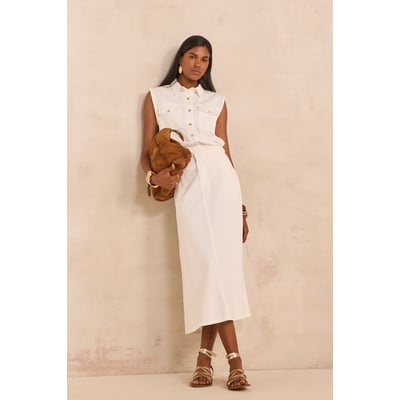 Jupe midi tressée en coton ORCHYDEE Maison 123