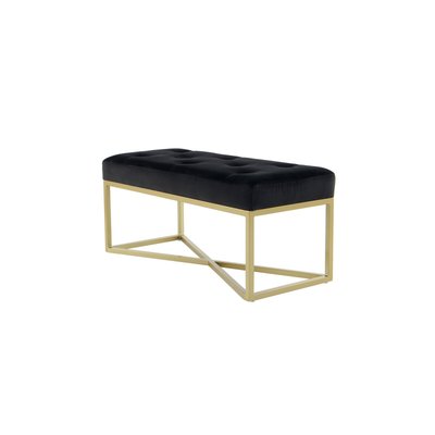 Banc en velours, structure en fer, Cameron ARTE ESPINA