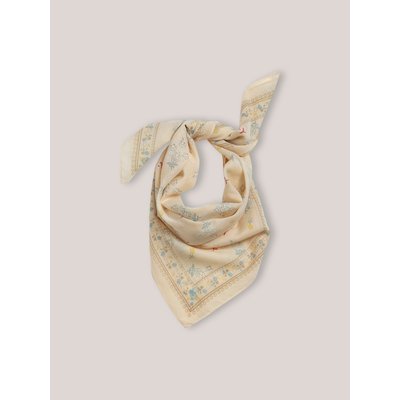 Foulard imprimé bouquets en coton biologique CYRILLUS