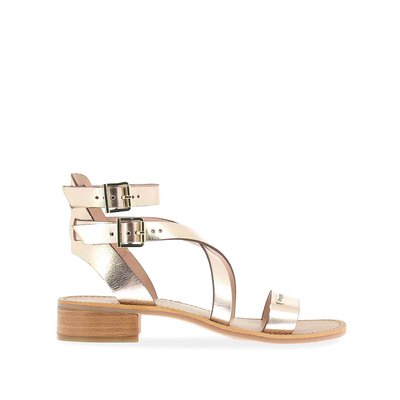 Sandali in pelle con piccolo tacco Hocean LES TROPEZIENNES PAR M BELARBI
