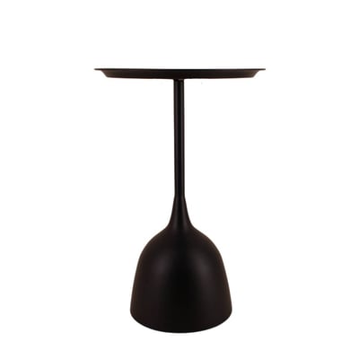 Table d'appoint design en métal noir 60cm ORNAMI