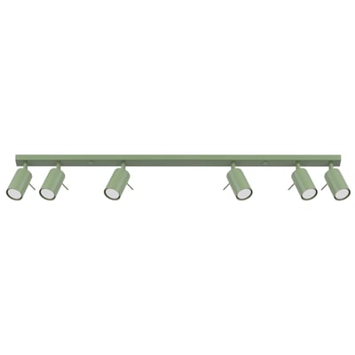 Plafonnier Acier Sauge GU10 6 RING EDEN