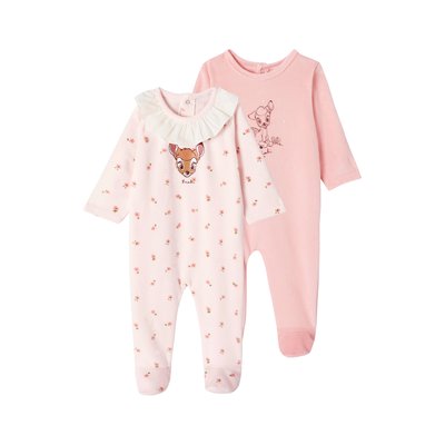 Lot de 2 dors-bien Disney® Bambi en velours VERTBAUDET