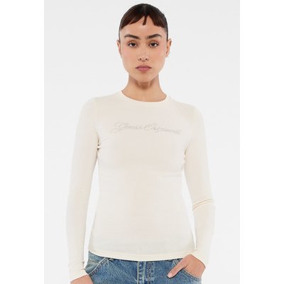 Haut À Manches Longues Strass GUESS
