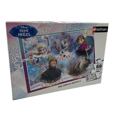 Puzzle la Reine des Neiges 60 pièces - Bon état NATHAN